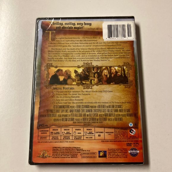 The Princess Bride DVD New Sealed 20th Anniversary Collector’s Edition - Picture 2 of 5